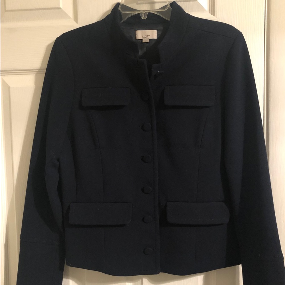 Loft navy blue women’s blazer